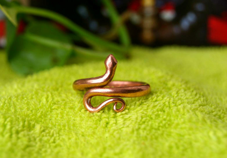 Consecrated Copper Devi Snake Ring